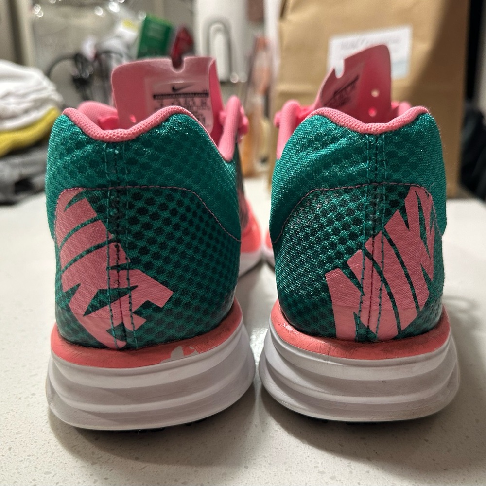 Nike Pink and Green (Watermelon) Athletic Shoes Size 9 - Picture 7 of 9